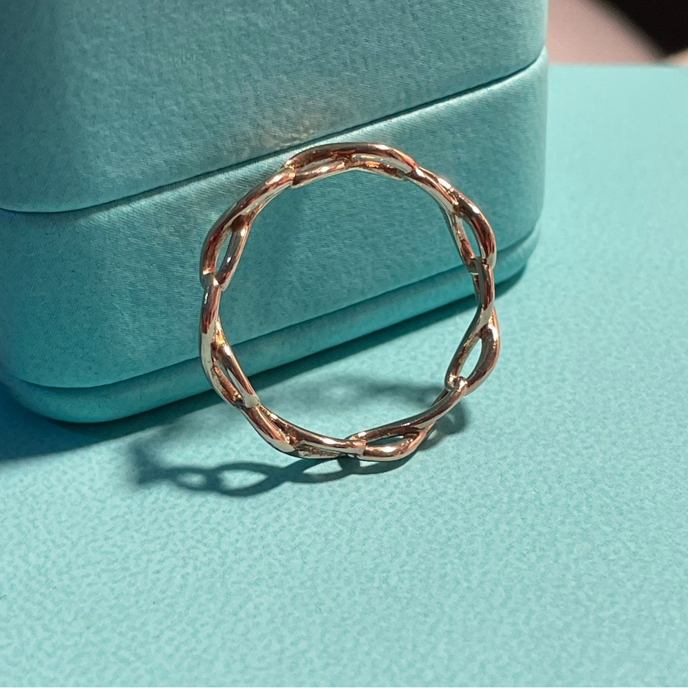 Tiffany rubedo infinity ring RARE larger size - Picture 3 of 6